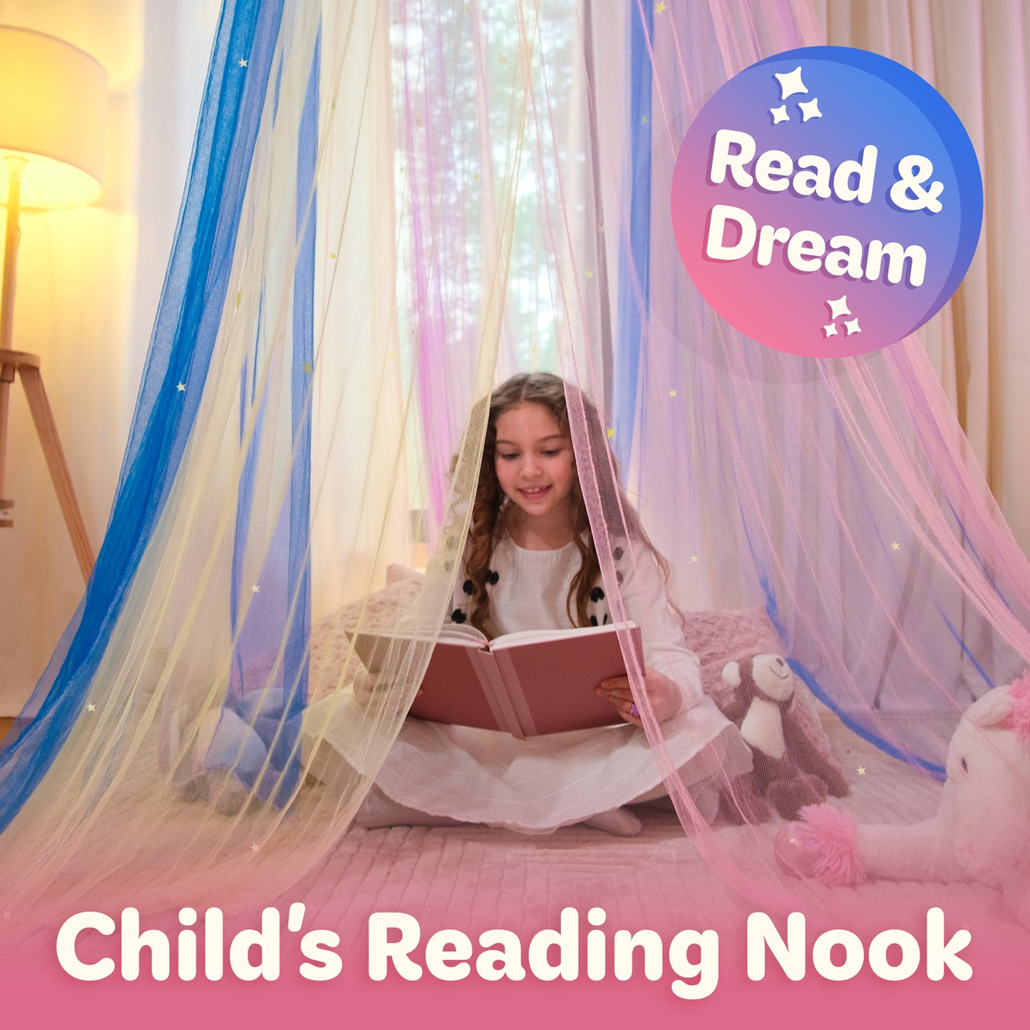 Rainbow Canopy with Stars