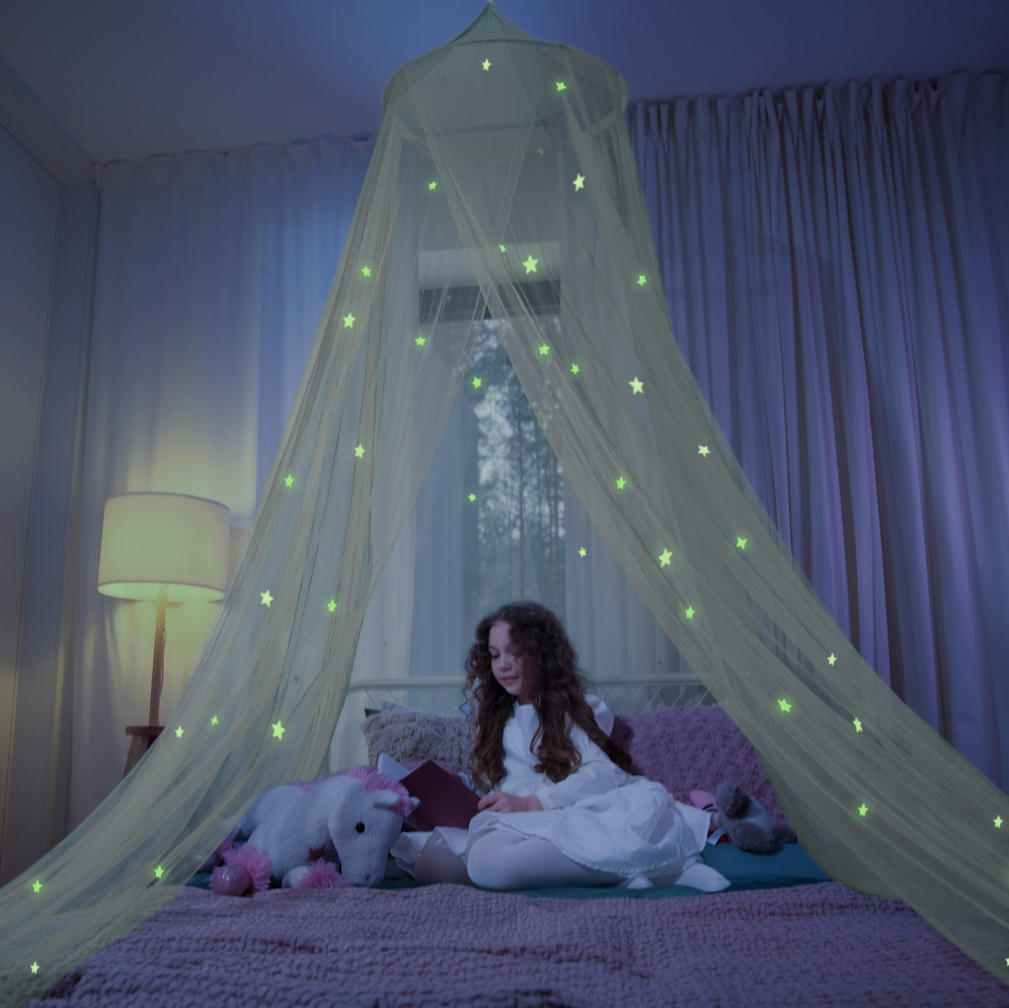 Yellow Canopy with Stars