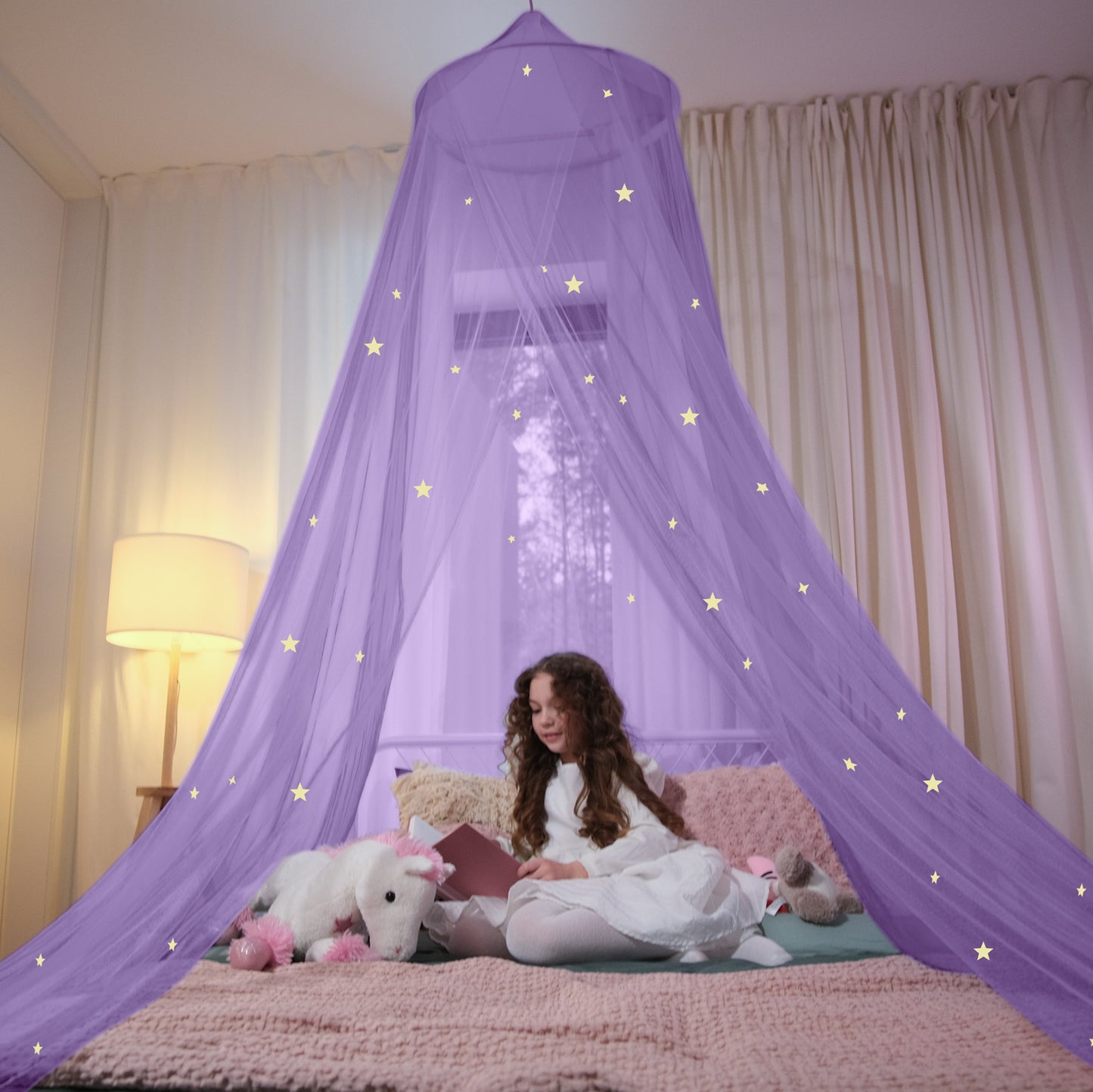 Pink Canopy with Stars
