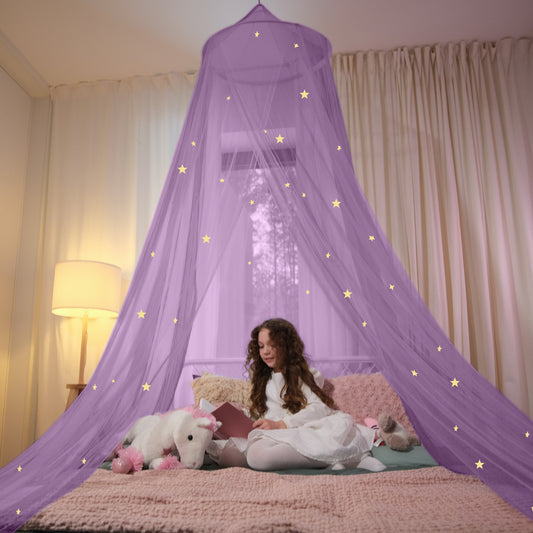 Purple Canopy with Stars