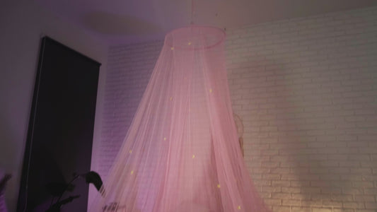 Pink Canopy with Stars