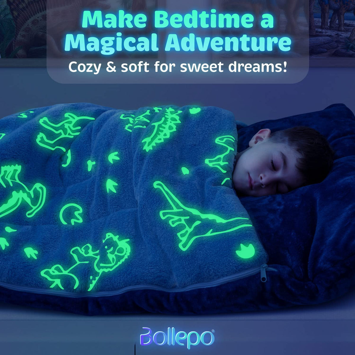 Glow in the dark sleeping bag sale