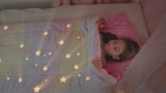 Rainbow Sleeping Bag - Glowing Stars